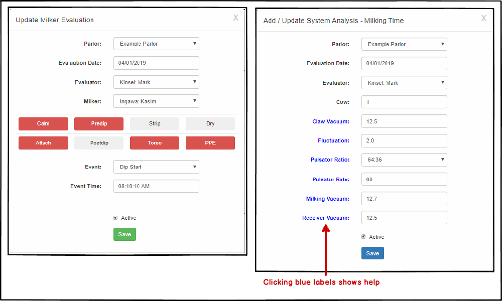 Milker Evaluation / Parlor Analysis